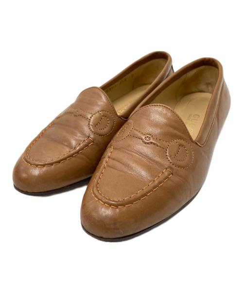 GUCCI（グッチ）GUCCI (グッチ) ビット刺繍ローファー ブラウン サイズ:36 1/2の古着・服飾アイテム
