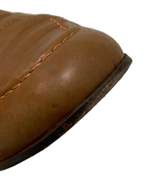 GUCCI（グッチ）GUCCI (グッチ) ビット刺繍ローファー ブラウン サイズ:36 1/2の古着・服飾アイテム