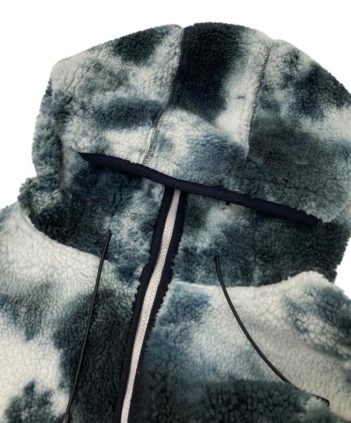 HUF（ハフ）HUF (ハフ) フーデッドボアジャケット ホワイト×ブラック サイズ:Lの古着・服飾アイテム