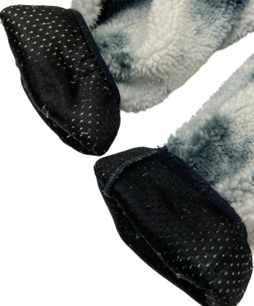 HUF（ハフ）HUF (ハフ) フーデッドボアジャケット ホワイト×ブラック サイズ:Lの古着・服飾アイテム