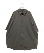My Beautiful Landletマイビューティフルランドレット）の古着「PRIMEFLEX BIG SHORT SLEEVE SHIRT」｜オリーブ