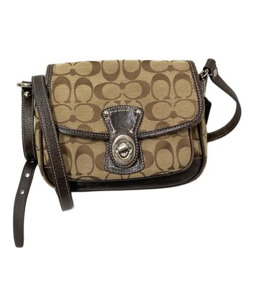 COACH（コーチ）COACH (コーチ) ショルダーバッグ ブラウン×ベージュ サイズ:下記参照の古着・服飾アイテム