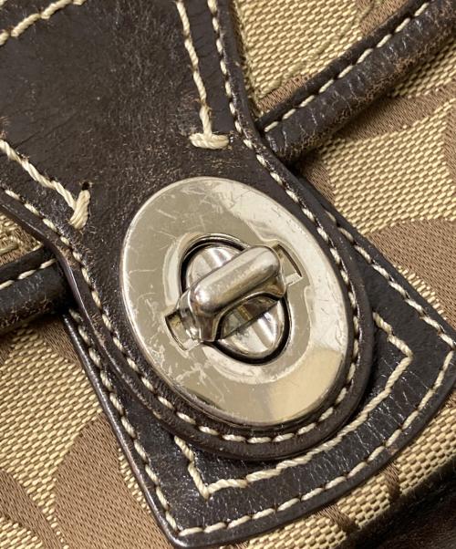 COACH（コーチ）COACH (コーチ) ショルダーバッグ ブラウン×ベージュ サイズ:下記参照の古着・服飾アイテム