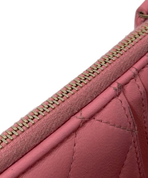 CHANEL（シャネル）CHANEL (シャネル) ラムスキンマトラッセカードケース ピンク サイズ:下記参照の古着・服飾アイテム