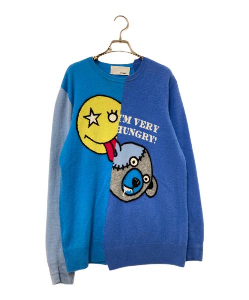 maxsix（マックスシックス）maxsix (マックスシックス) カシミヤニット ブルー サイズ: Lの古着・服飾アイテム