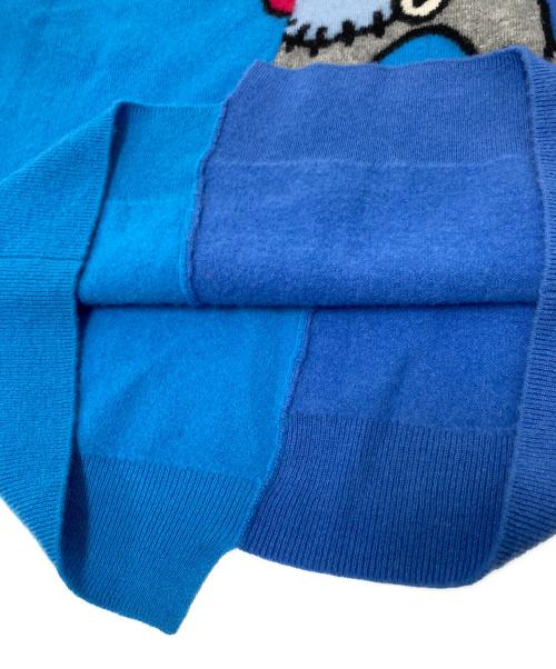 maxsix（マックスシックス）maxsix (マックスシックス) カシミヤニット ブルー サイズ: Lの古着・服飾アイテム