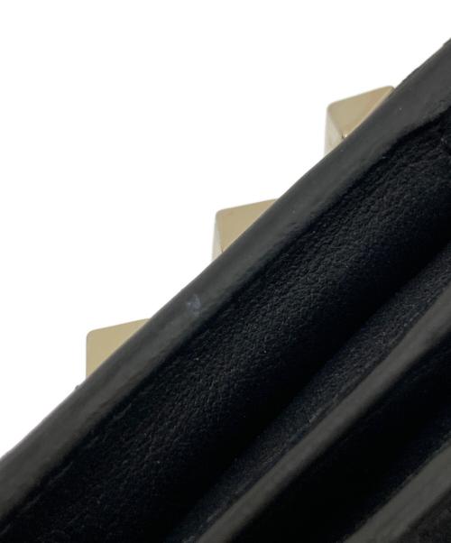 VALENTINO（ヴァレンティノ）VALENTINO (ヴァレンティノ) ロックスタッズ 二つ折り財布 ブラック サイズ:下記参照の古着・服飾アイテム