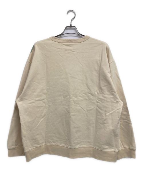 DRIES VAN NOTEN（ドリスヴァンノッテン）DRIES VAN NOTEN (ドリスヴァンノッテン) Hax pattern crew sweat （ハック パターン クルー スウェット） アイボリー サイズ:Lの古着・服飾アイテム