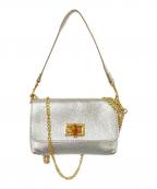 AULENTTIオウレンティ）の古着「チェーンショルダーバッグ」｜シルバー