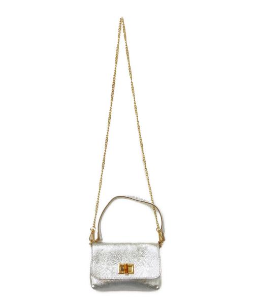 AULENTTI（オウレンティ）AULENTTI (オウレンティ) チェーンショルダーバッグ シルバー サイズ:下記参照の古着・服飾アイテム