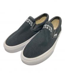 VANS（バンズ）の古着「エンブロイダリースリッポン」｜ブラック×ホワイト