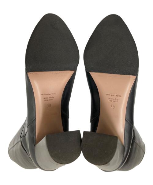 PELLICO（ペリーコ）PELLICO (ペリーコ) レザーロングブーツ ブラック サイズ:38の古着・服飾アイテム