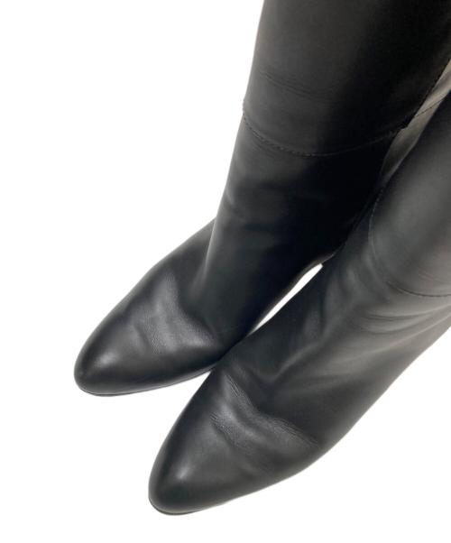 PELLICO（ペリーコ）PELLICO (ペリーコ) レザーロングブーツ ブラック サイズ:38の古着・服飾アイテム