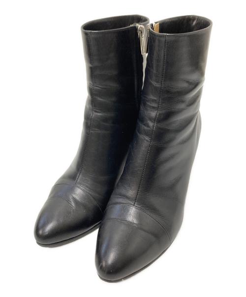 LAURENCE（ロランス）LAURENCE (ロランス) ヒールブーツ ブラック サイズ:38の古着・服飾アイテム