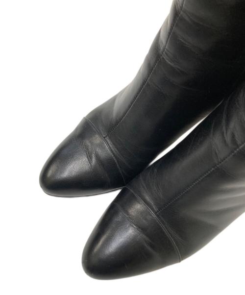 LAURENCE（ロランス）LAURENCE (ロランス) ヒールブーツ ブラック サイズ:38の古着・服飾アイテム