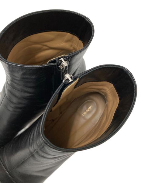 LAURENCE（ロランス）LAURENCE (ロランス) ヒールブーツ ブラック サイズ:38の古着・服飾アイテム