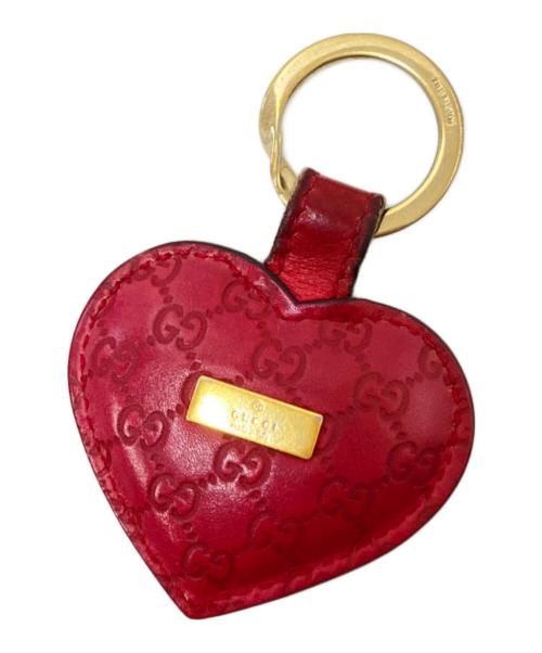 GUCCI（グッチ）GUCCI (グッチ) ハート型キーリング レッド サイズ:下記参照の古着・服飾アイテム