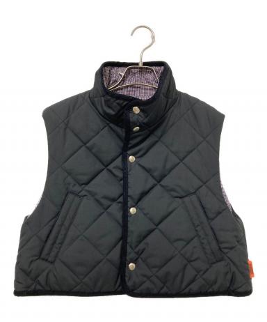 【新品未使用】ユニバーサルオーバーオール　キルティングベスト　ブラック UNIVERSAL OVERALL（ユニバーサルオーバーオール）の「キルトベスト