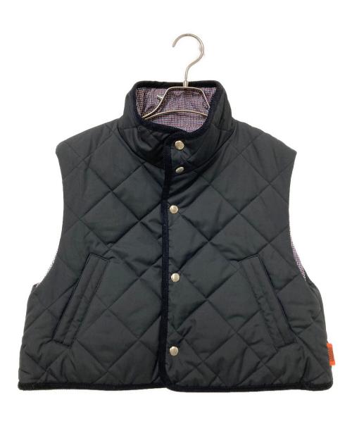 UNIVERSAL OVERALL（ユニバーサルオーバーオール）UNIVERSAL OVERALL (ユニバーサルオーバーオール) リバーシブルキルティングベスト ブラック サイズ:Fの古着・服飾アイテム