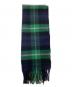 JOHNSTONS OF ELGIN (ジョンストンズオブエルガン) BEAMS (ビームス) カシミヤタータンチェックマフラー ネイビー×グリーン：11000円