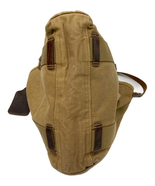 POLO RALPH LAUREN（ポロ・ラルフローレン）POLO RALPH LAUREN (ポロ・ラルフローレン) ツイルレザートートバッグ ベージュ サイズ:下記参照の古着・服飾アイテム