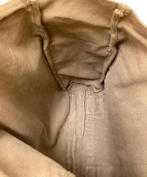 POLO RALPH LAUREN（ポロ・ラルフローレン）POLO RALPH LAUREN (ポロ・ラルフローレン) ツイルレザートートバッグ ベージュ サイズ:下記参照の古着・服飾アイテム