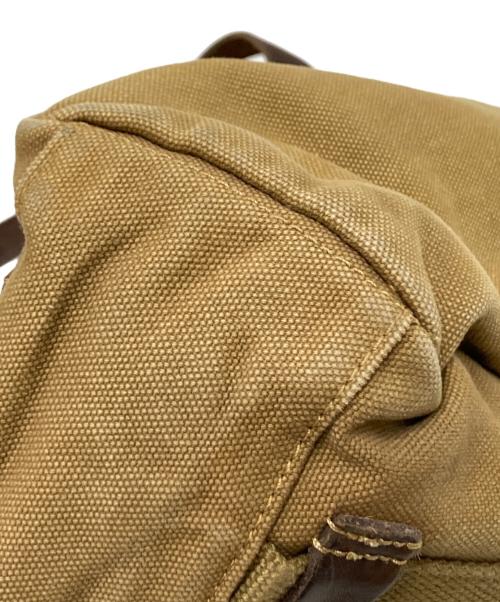 POLO RALPH LAUREN（ポロ・ラルフローレン）POLO RALPH LAUREN (ポロ・ラルフローレン) ツイルレザートートバッグ ベージュ サイズ:下記参照の古着・服飾アイテム