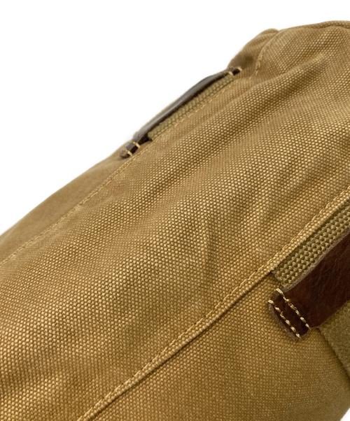 POLO RALPH LAUREN（ポロ・ラルフローレン）POLO RALPH LAUREN (ポロ・ラルフローレン) ツイルレザートートバッグ ベージュ サイズ:下記参照の古着・服飾アイテム