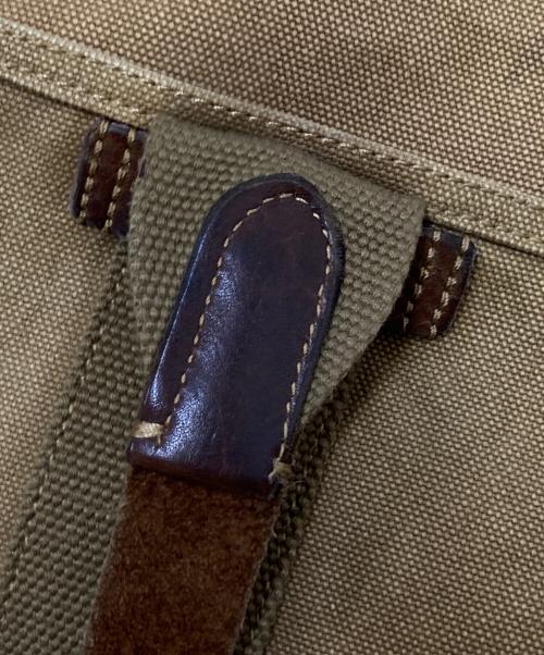 POLO RALPH LAUREN（ポロ・ラルフローレン）POLO RALPH LAUREN (ポロ・ラルフローレン) ツイルレザートートバッグ ベージュ サイズ:下記参照の古着・服飾アイテム