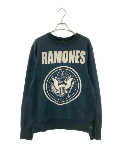 Hysteric Glamour（ヒステリックグラマー）Hysteric Glamour (ヒステリックグラマー) ROMONESプリントスウェット グレー×ベージュ サイズ:Sの古着・服飾アイテム