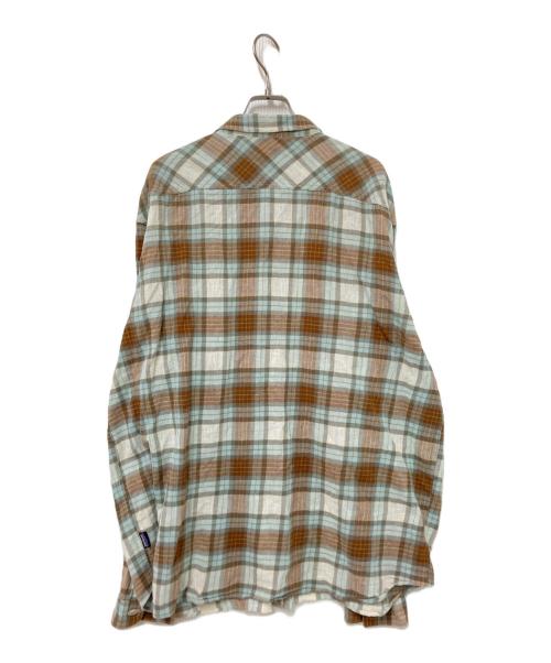 Patagonia（パタゴニア）Patagonia (パタゴニア) ステアーズマンチェックシャツ ブルー×ブラウン サイズ:XXLの古着・服飾アイテム