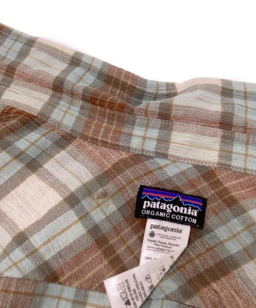 Patagonia（パタゴニア）Patagonia (パタゴニア) ステアーズマンチェックシャツ ブルー×ブラウン サイズ:XXLの古着・服飾アイテム