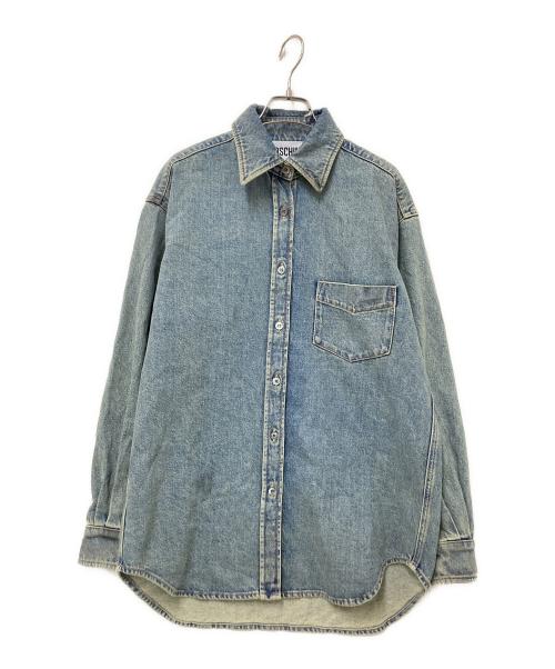 MOSCHINO（モスキーノ）MOSCHINO (モスキーノ) デニムシャツ インディゴ サイズ:US:４の古着・服飾アイテム