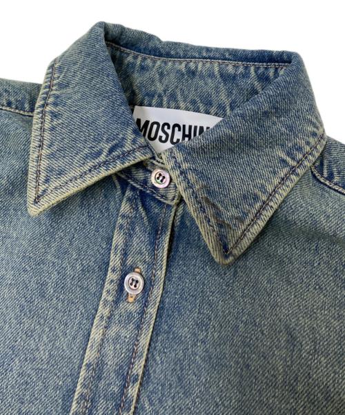 MOSCHINO（モスキーノ）MOSCHINO (モスキーノ) デニムシャツ インディゴ サイズ:US:４の古着・服飾アイテム
