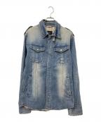BURBERRY BLACK LABELバーバリーブラックレーベル）の古着「デニムシャツジャケット」｜インディゴ