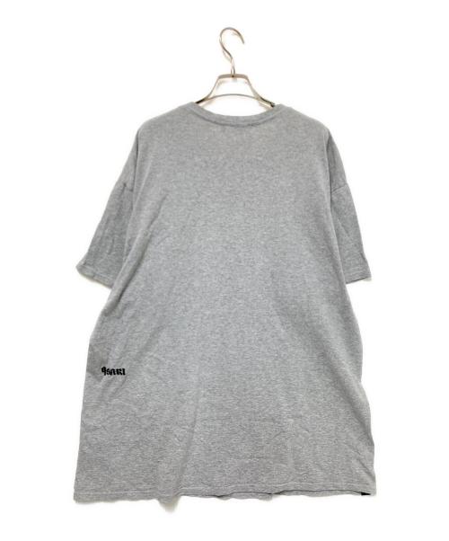 9SARI（クサリ）9SARI (クサリ) プリントTシャツ グレー サイズ:XLの古着・服飾アイテム