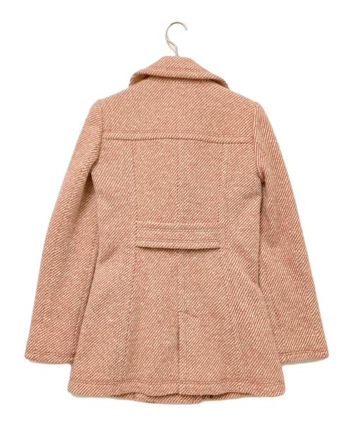 BURBERRY BLUE LABEL（バーバリー ブルー レーベル）BURBERRY BLUE LABEL (バーバリーロンドンブルーレーベル) ツイードPコート レッド サイズ:38の古着・服飾アイテム