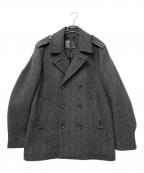COACHコーチ）の古着「ヘリンボーンPコート」｜グレー