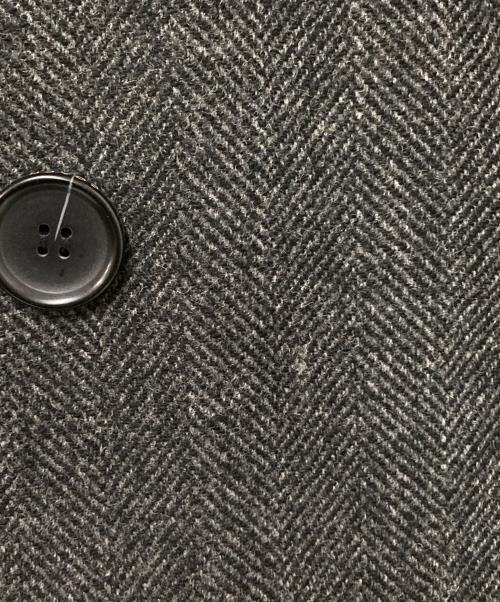 COACH（コーチ）COACH (コーチ) ヘリンボーンPコート グレー サイズ:Mの古着・服飾アイテム