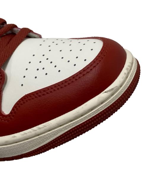 NIKE（ナイキ）NIKE (ナイキ) AIR JORDAN 1 MID SAIL レッド×グリーン サイズ:27.0cmの古着・服飾アイテム