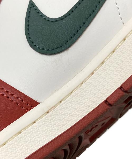 NIKE（ナイキ）NIKE (ナイキ) AIR JORDAN 1 MID SAIL レッド×グリーン サイズ:27.0cmの古着・服飾アイテム