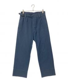 MHL（エムエイチエル）の古着「コットンウールドリルパンツ」｜ネイビー