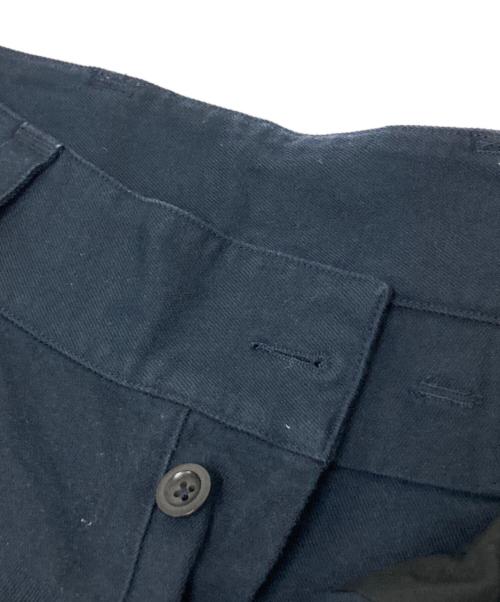 MHL（エムエイチエル）MHL (エムエイチエル) コットンウールドリルパンツ ネイビー サイズ: Lの古着・服飾アイテム