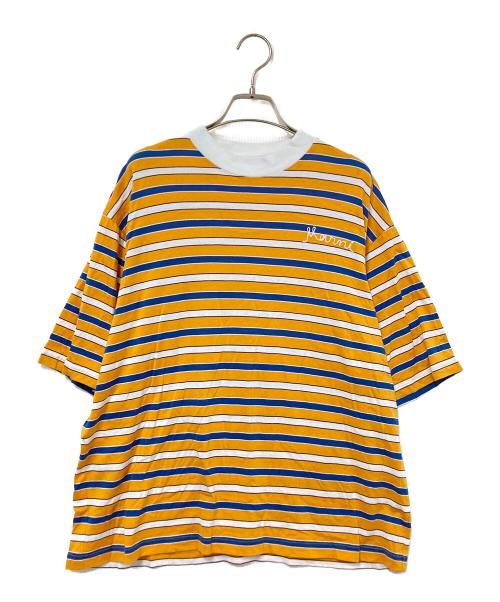 MARNI（マルニ）MARNI (マルニ) ボーダーTシャツ オレンジ×ネイビー サイズ:Mの古着・服飾アイテム