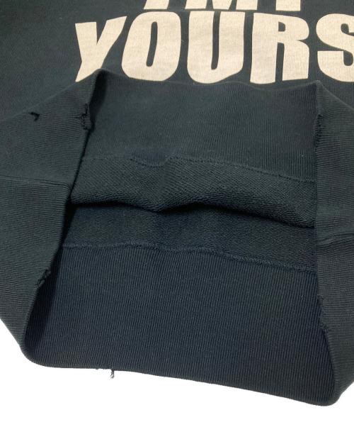 TMT（ティーエムティー）TMT (ティーエムティー) ダメージ加工ラグランスウェット ネイビー サイズ:Sの古着・服飾アイテム