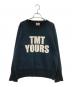 TMT（ティーエムティー）の古着「ダメージ加工ラグランスウェット」｜ネイビー