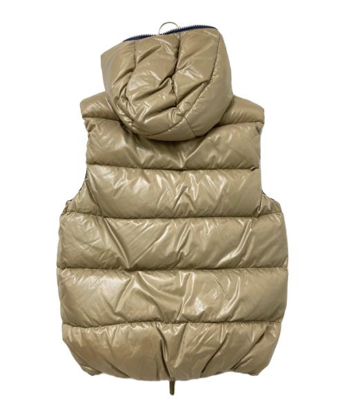 DUVETICA（デュベティカ）DUVETICA (デュベティカ) ダウンベスト ベージュ×グリーン サイズ:48の古着・服飾アイテム
