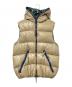 DUVETICA（デュベティカ）の古着「ダウンベスト」｜ベージュ×グリーン