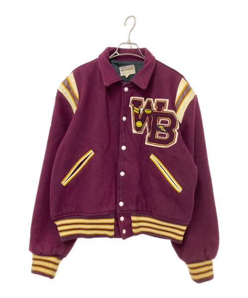 USED（ユーズド）USED (ユーズド) ヴィンテージスタジャン ボルドー サイズ:46の古着・服飾アイテム