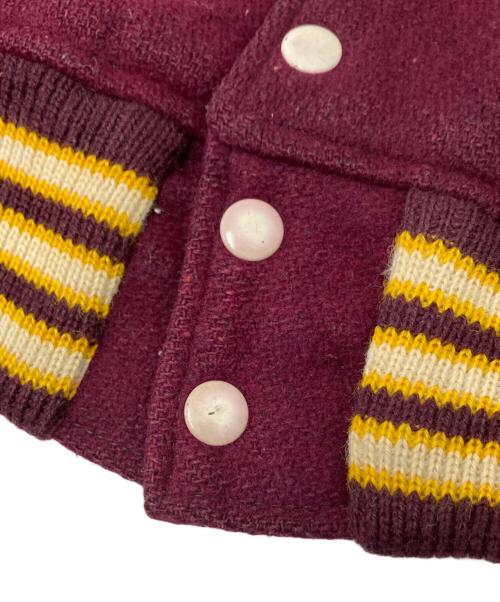 USED（ユーズド）USED (ユーズド) ヴィンテージスタジャン ボルドー サイズ:46の古着・服飾アイテム